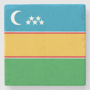 Karakalpakstan flagga stenunderlägg