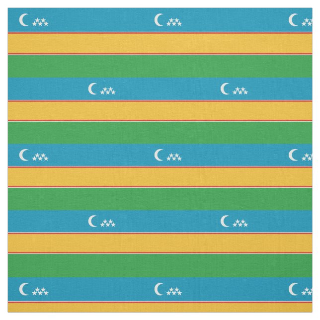 Karakalpakstan Flagga Tyg (Provkarta)