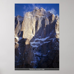 Karakoram bergskedja poster