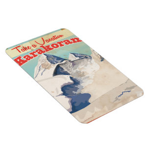 Karakoram Vintage semester Poster Magnet