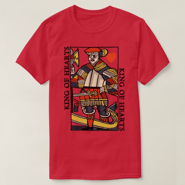 Karaktär för uppspelning i Kung av hjärter T Shirt (Design framsida)