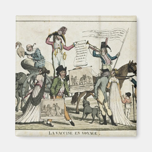 Karaktären på quack läkare som erbjuder vaccin magnet (Framsidan)