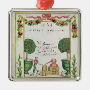 Karaktärsteckning av 'Eau de Fleur d'Orange Julgransprydnad Metall