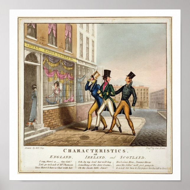 Karakteristika - England, Irland och Skottland, e Poster (Framsidan)