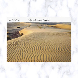 Karakum Desert i Turkmenistan Vykort