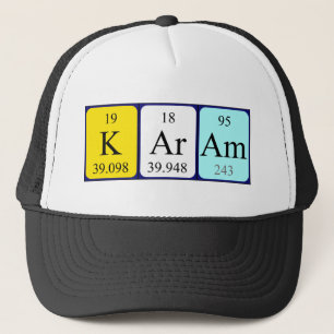 Karam Periodisk bord namn hat Keps