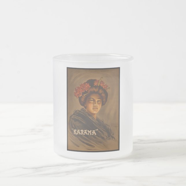 Karama: Japansk Romantik Geisha Actress Frostad Glasmugg (Center)