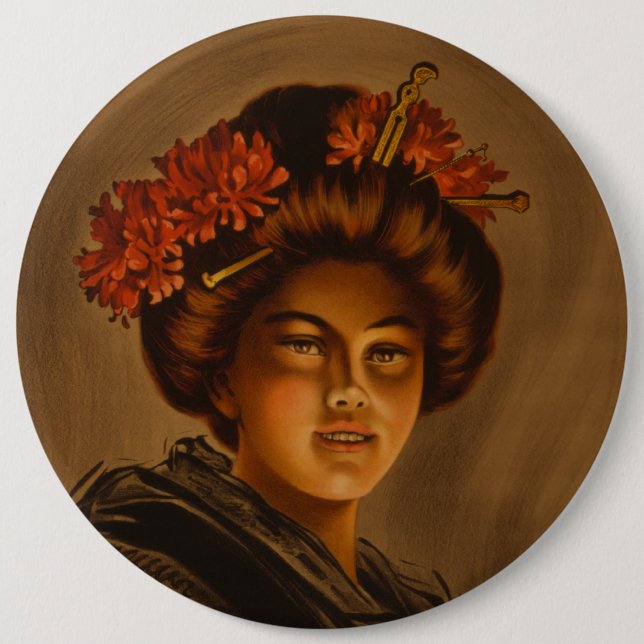 Karama: Japansk Romantik Geisha Actress Knapp (Framsida)