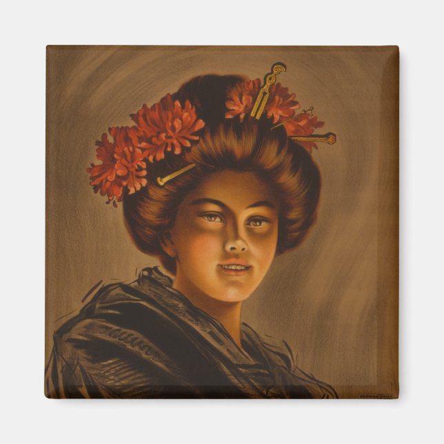 Karama: Japansk Romantik Geisha Actress Magnet (Framsidan)