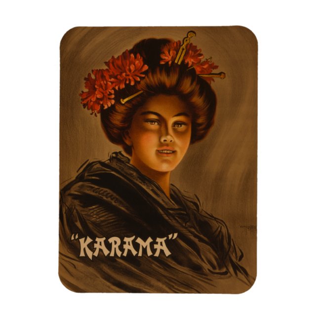 Karama: Japansk Romantik Geisha Actress Magnet (Vertikal)