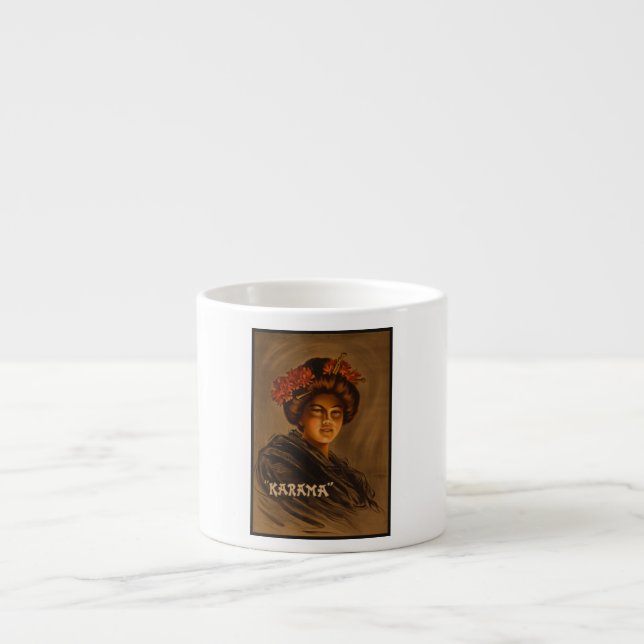 Karama: Japansk Romantik Geisha Skådespelerska Espressomugg (Framsidan)