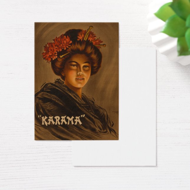 Karama: Spela Japansk Romantik Geisha Visitkort (Skivbord)