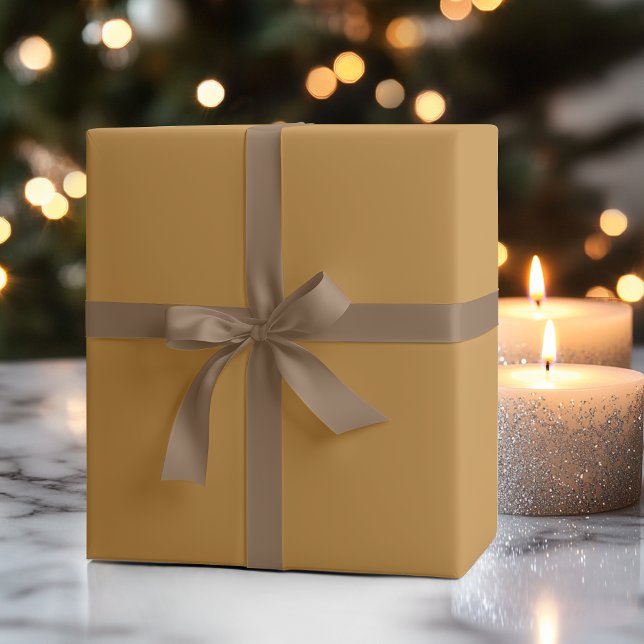 Karamell Latte Enfärgad | Klassisk | Elegant Presentpapper (Skapare uppladdad)
