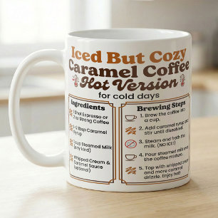 Karamell Latte Recept Iced Men Mysigt Kaffemugg