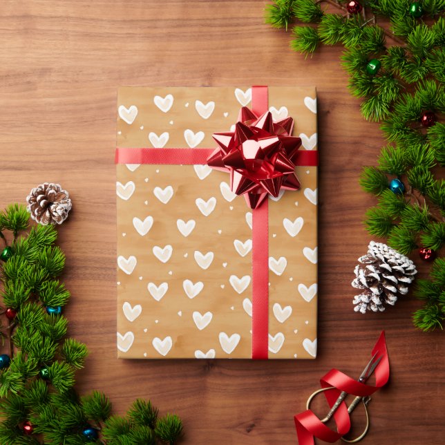 Karamellhjärtan jul presentpapper (Julgåva)