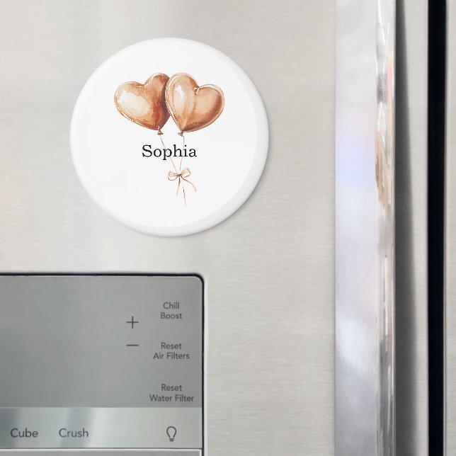 Karamellhjärtballonger   magnet (In Situ (Fridge))