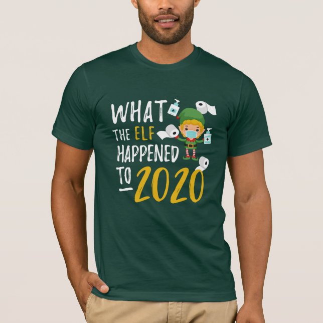 Karantän 2020 Elf-Noveltyn, underbart jul T Shirt (Framsida)