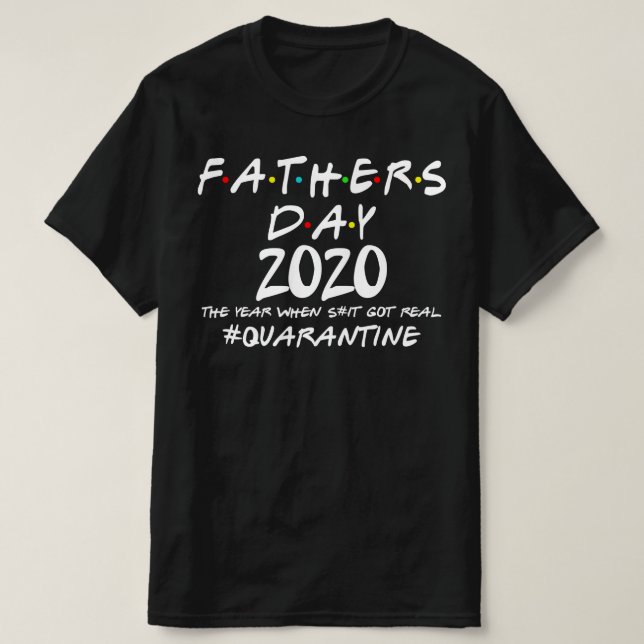 Karantän fars dag 2020 t shirt (Design framsida)