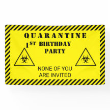 Karantän Födelsedagsfest Valfri ålder Personlig