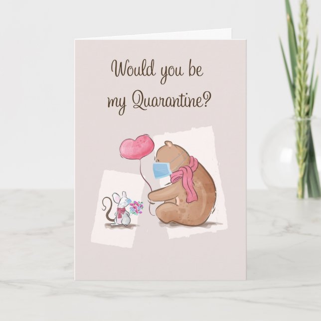 Karantänbjörn och muskort kort (Framsida)