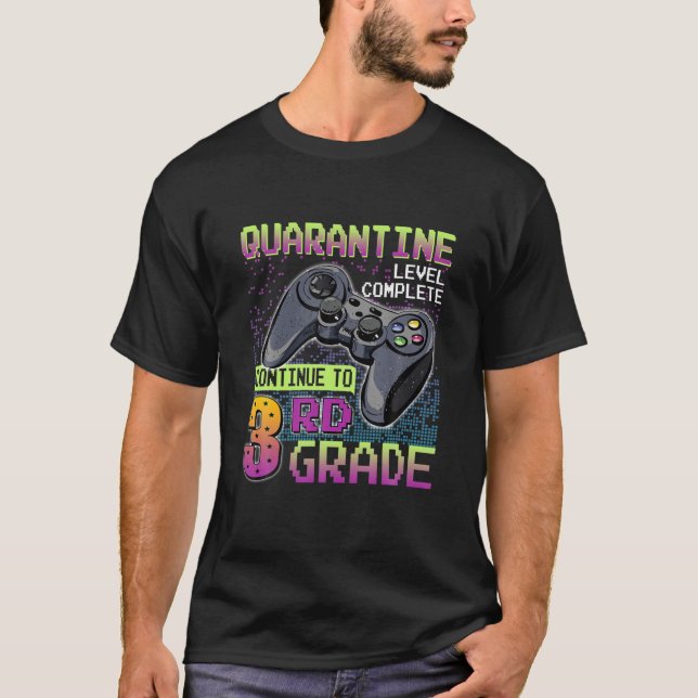 Karantännivå fullständig Back to school 3Rd Klass T Shirt (Framsida)