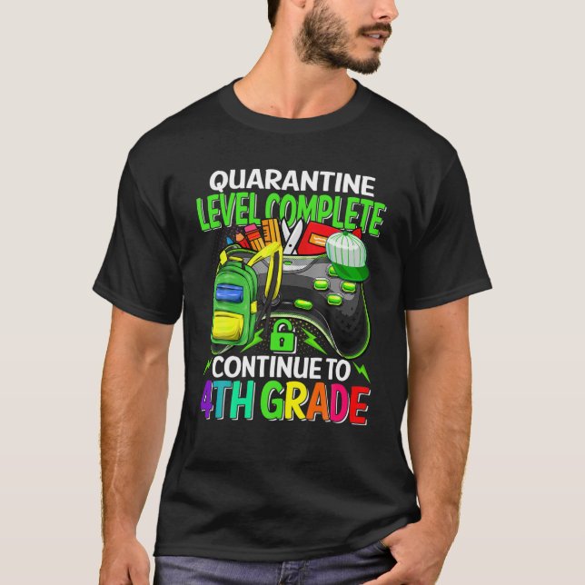 Karantännivån är avslutad till 4:e Klass Ga T Shirt (Framsida)