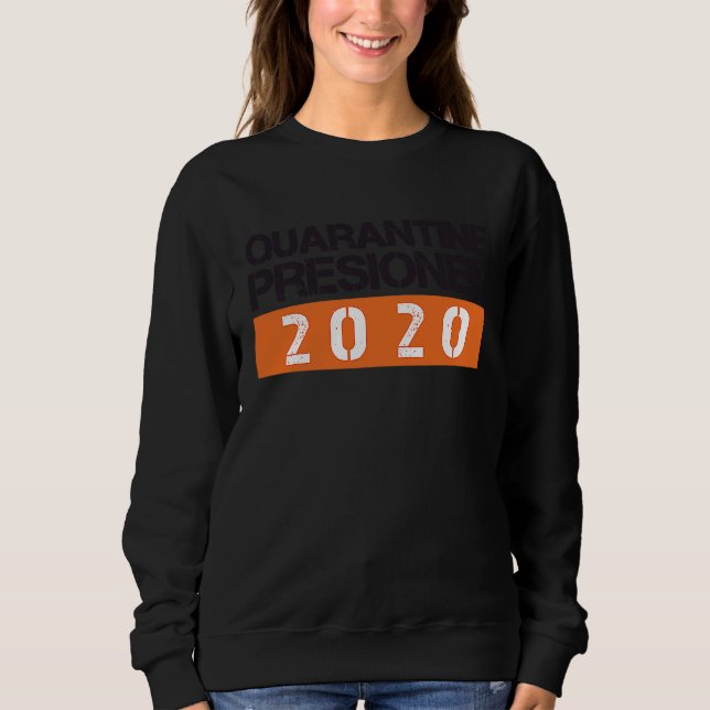 Karantäns fånge fånge kostym fängelse Halloween T Shirt (Framsida)