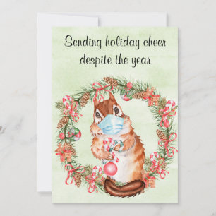 karantänsändande Helgdag Cheer trots år Julkort