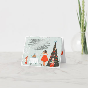 Karantänska jul - Dikt Illustrated Helgdag Kort