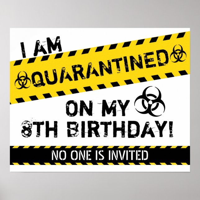 Karantine Birthday Poster (Framsidan)