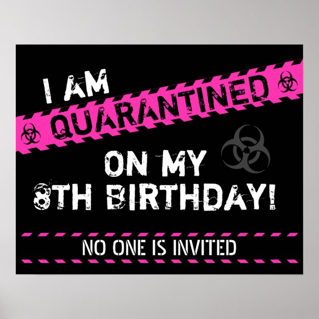Karantine Birthday Poster (Framsidan)