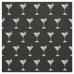 Karantini Cocktail Mönster Ansikte Mask Black Tyg