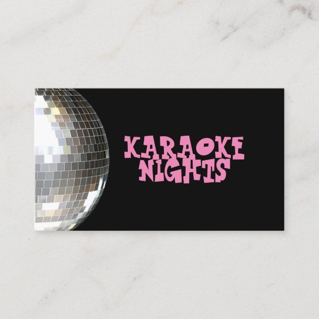 Karaoke Affärskort Visitkort (Framsida)