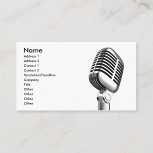 Karaoke-Affärskortet Visitkort