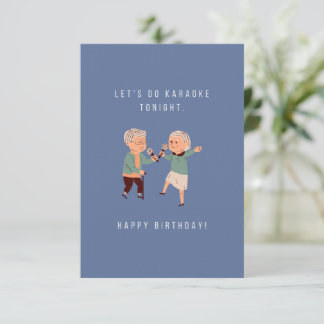 Karaoke Birthday Card