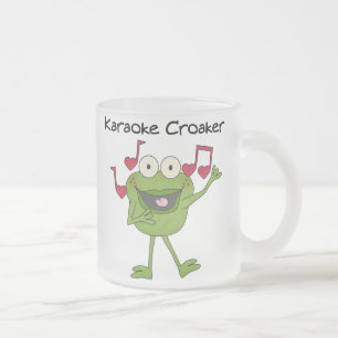 Karaoke Croaker Frostad Glasmugg