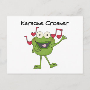 Karaoke Croaker Vykort