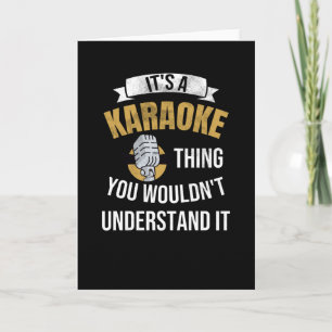 Karaoke Gifts Karaoke Älskare Karaoke Night Kort