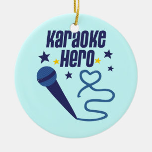 Karaoke Hero Julgransprydnad Keramik