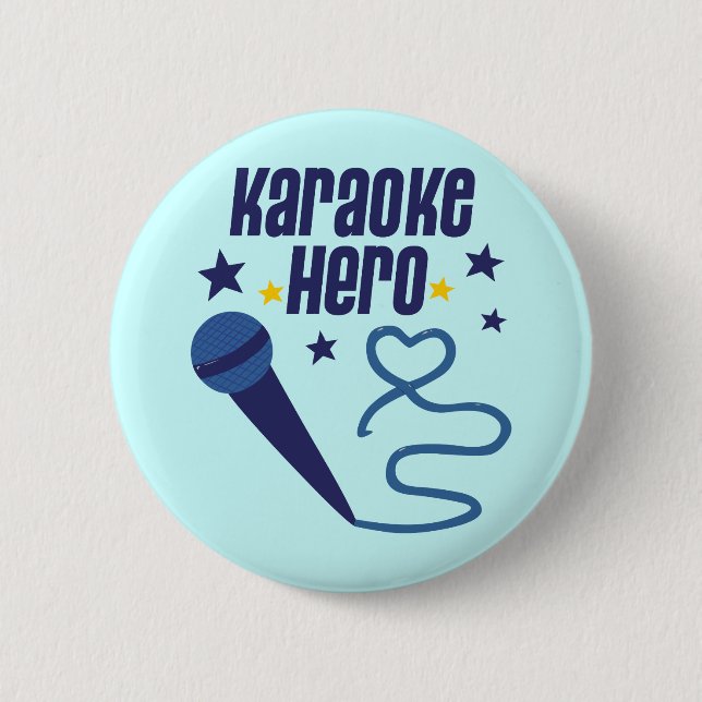 Karaoke Hjälte Knapp (Framsida)