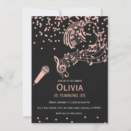 Karaoke Invitation, Karaoke party invite Inbjudningar