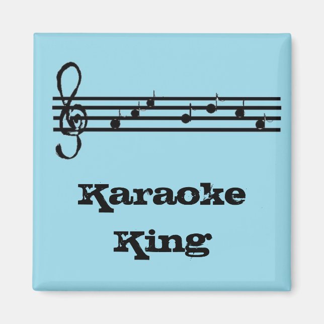 Karaoke King - magnet (Framsidan)
