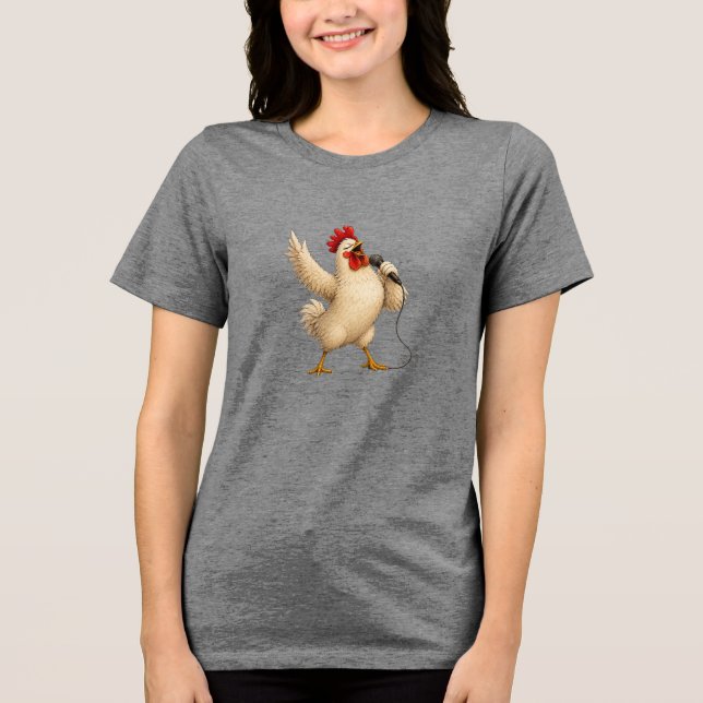 KARAOKE KYCKLING T SHIRT (Framsida)
