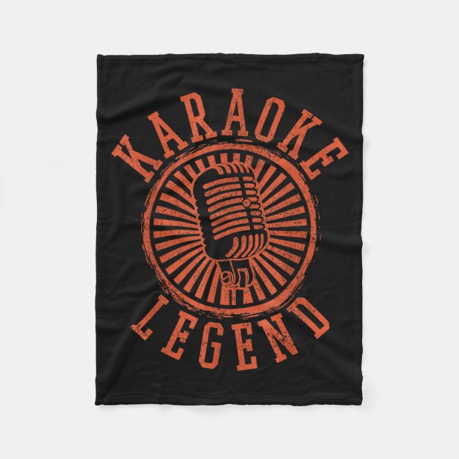 Karaoke Legend - Singing Microphone Party Singer G Fleecefilt (Framsidan)