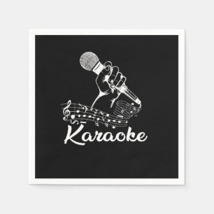 Karaoke Mic Musik noter Microphone Singing Gift Pappersservett