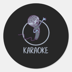 Karaoke Mic Singing Music Microphone Music Gift Runt Klistermärke