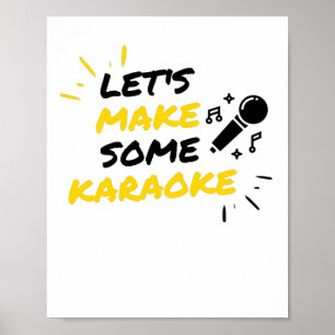 Karaoke musikmikrofon poster