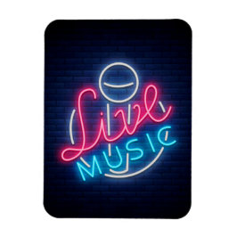 Karaoke Neon Lighting Curved Ord Art Ord Text Magnet