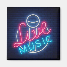Karaoke Neon Lighting Curved Ord Art Ord Text Magnet