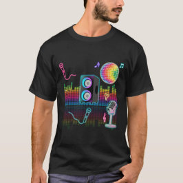 Karaoke Neon Singing Music Party T Shirt